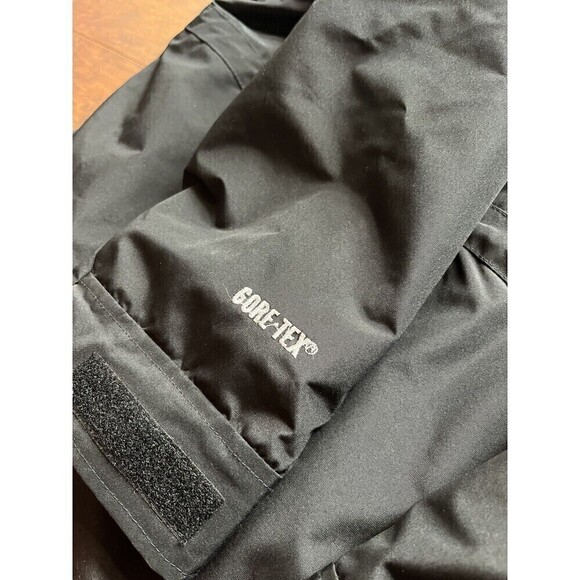Vintage 90s The North Face Goretex Black Coat Trench Jacket Oversized Small - Picture 10 of 10